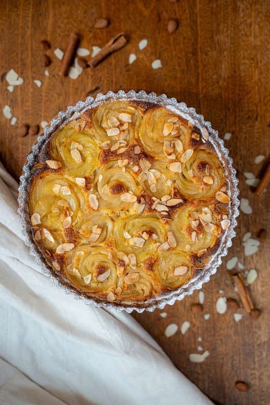 Tarte Bourdalou, amandes et poires